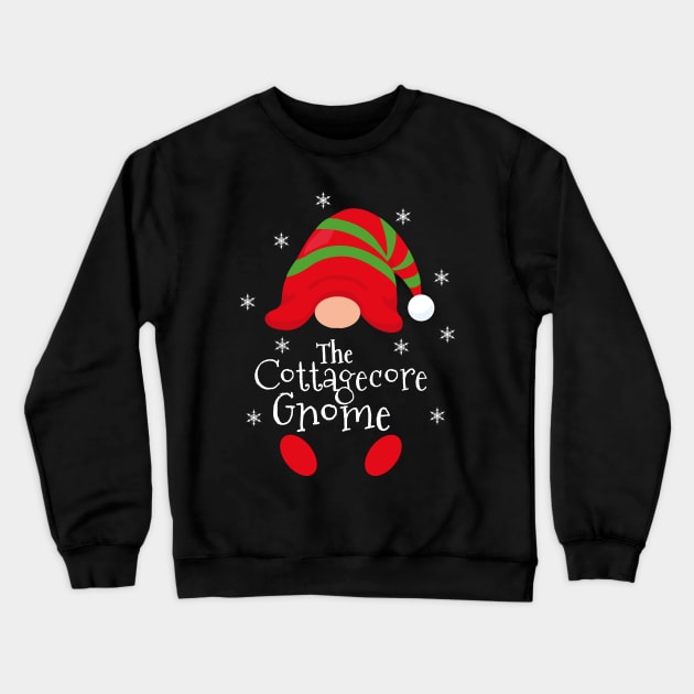 Cottagecore Christmas Gnome Crewneck Sweatshirt by LadyOfCoconuts